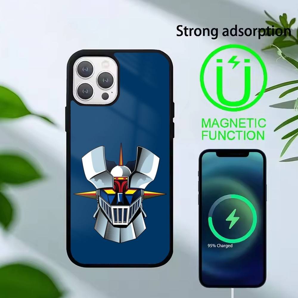 Anime Z-Mazinger Z Phone Case For iPhone 14,16,15,13,17,12,Plus,Pro,Max Magnetic For Magsafe Frosted Cover