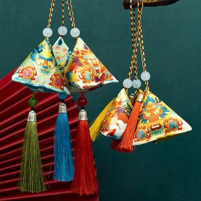 Год Дракона Zongzi Подвеска-саше Фестиваль лодок-драконов Iye Полынь Саше Саше от комаров Треугольник Zongzi Подарочная коробка Подвесная сумка для благословения