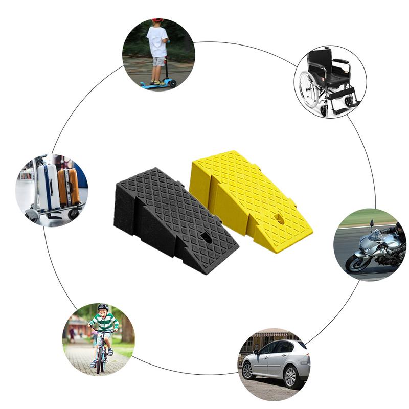 Портативный пластиковый легкий наклонный подушка для бордюра, пандусы, порог, пандус, автомобильные аксессуары для автомобиля, прицепа, грузовика, велосипеда, мотоцикла