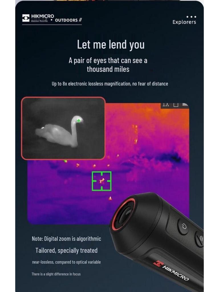 HIKMICRO OQ35 HD Thermal Imaging Night Vision Monocular for Bird Watching