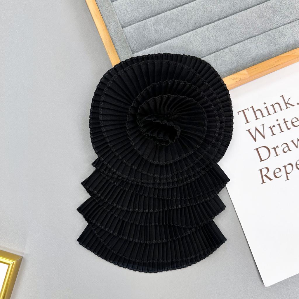 Нежный многоцветный шифоновый цветок многослойная плиссированная тканевая наклейка крафт цветок свадебное платье платье топ декоративные аксессуары