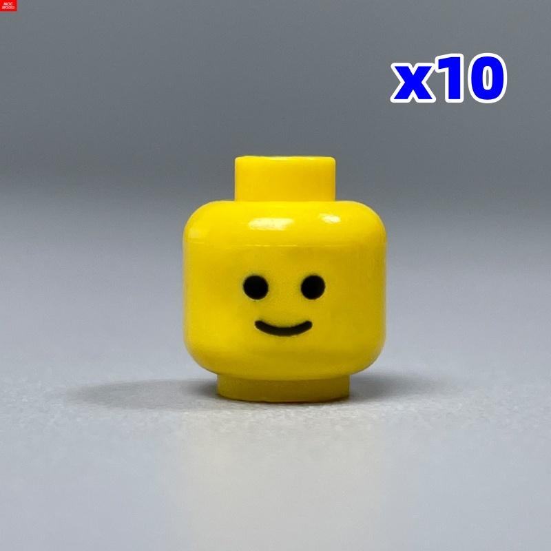 Нетоксичные Moc Кирпичи Печатная Голова Лицо Выражение 4 см Фигурка Часть Тела DIY Образовательные Строительные Блоки Игрушки Для Детей Подарок