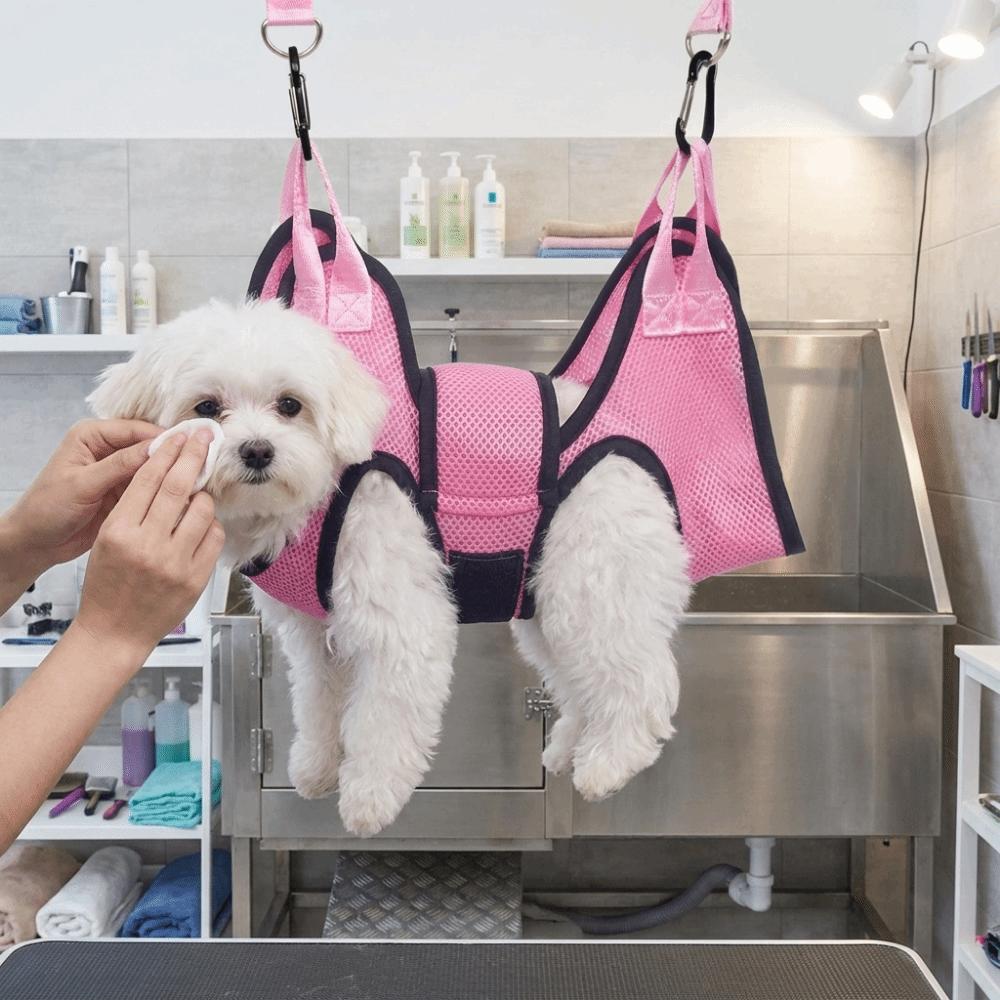 Anti Scratch Pet Nail Trimming Hammock Adjustable Cat Restraint Holder Bathing Assistance
