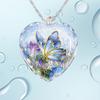 Heart Necklace Elegant Trendy Exquisite Women Butterfly Pendant Necklace for Daily Wear