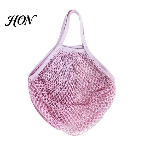 Heavy Duty Reusable Grocery Totes Cotton Mesh Bag, Eco Friendly Foldable String Lightweight Portable Handbags for Fruits Vegetables And Daily Shopping