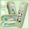 Panda Cartoon Pencil Case - Large Capacity for School Students, Cute and High-Value