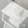 White MDF Bathroom Cabinet with Cupboard and Toilet Paper Space, 19x15x56 cm