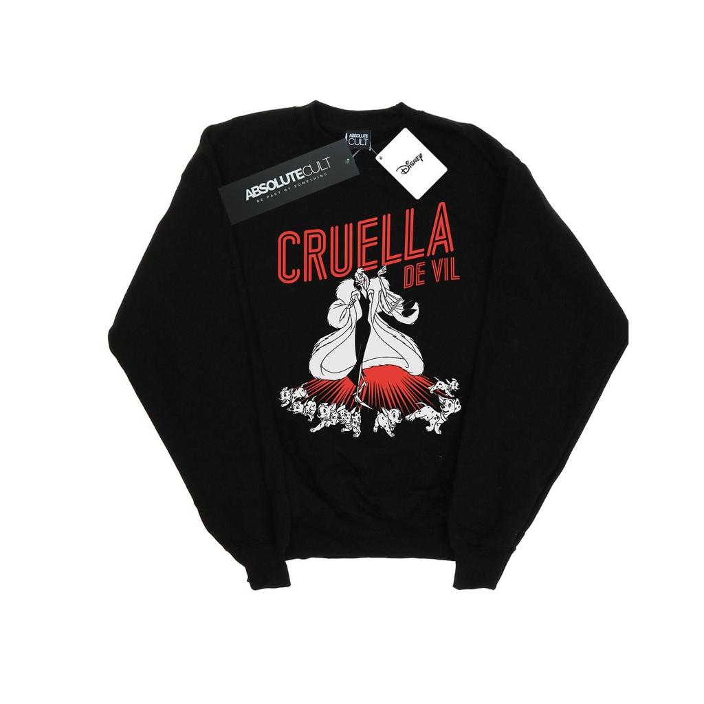 Disney Mens Cruella De Vil Dalmatians Sweatshirt
