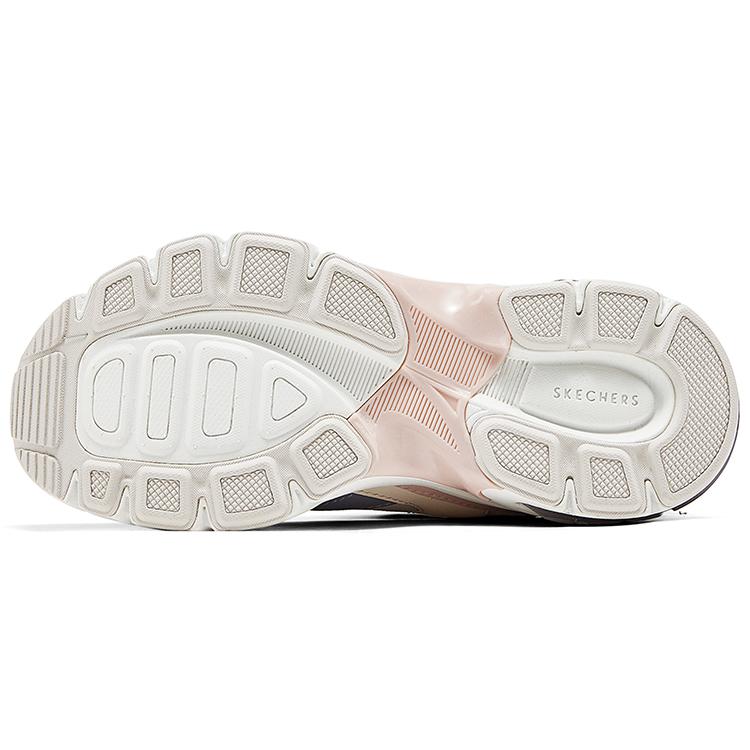 Skechers Уличные Удобные Универсальные Прочные Дышащие Низкие Папины Кроссовки Женские Кроссовки Светло-Розовые 177352-MLT