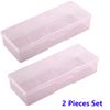 2 шт. коробка для хранения ногтей, прямоугольная коробка для хранения ногтей для маникюрного салона, органайзер для инструментов для маникюра
