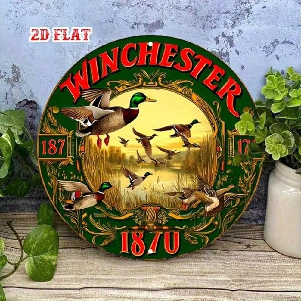 Металлический плакат Winchester Ретро Настенное искусство для Бара Гаража Мужской комнаты