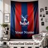 Custom Tapestry Wall Hanging, Crystal Palace Personalized Name Text Home Wall Decor