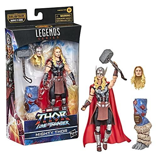 Hasbro Marvel Legends Series Тор: Любовь и гром Могучий Тор F1060 Оригинальный 6-дюймовый (15см) Фигурка с 4 аксессуарами и деталью для сборки фигурки