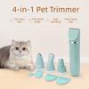 Rechargeable Pet Hair Removal Tool Kit All In 1 Pet Hair Trimmer Kit For Cats Dogs