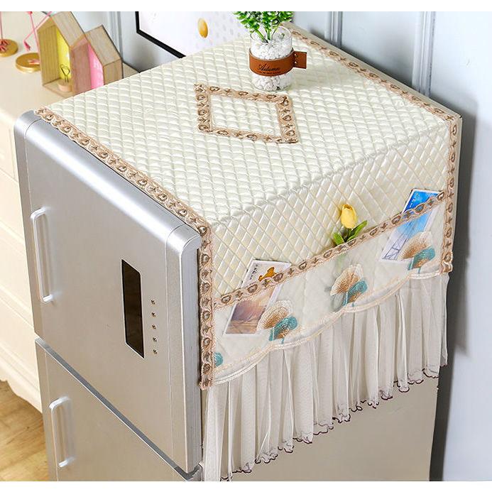 Тканевый чехол от пыли для холодильника, чехол для однодверного и двухдверного холодильника, бытовой чехол от масла и пыли для холодильника