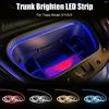 Для Tesla Model 3 Y S X 12V Подсветка багажника Внутренние декоративные лампы для автомобиля Светодиодные ленты 5 м RGB Подсветка салона Автомобильные аксессуары
