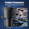 Car Cup Holder Expander With Food Tray Multi-function 360 Degree Adjustable Base Drink Stand For Lunch Snack Auto Accessories