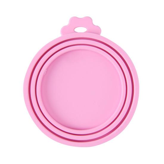 Pet Food Can Lid 3-in-1 Silicone Can Cover One Lid Fits