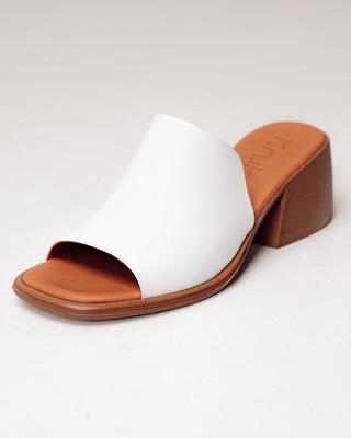 Сабо с открытым носом 1951073 36 белые кожа