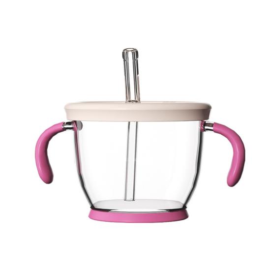150ml Drinking Cup with Handles Baby And Toddler Sippy Cup Capacity Silicone Straw Easy-to-Grip Handle Mini Cup Reusable Children Tumbler