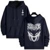 Осень Зима Повседневная Спортивная Верхняя одежда Мужская Городская Мода Топ 2025 Горячая Распродажа Мужская Толстовка с Капюшоном Сатана 666 Печатные Худи
