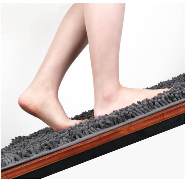 Полукруглый нескользящий напольный коврик для ванной комнаты, пушистый меховой ковер, впитывающий коврик для ванной комнаты, противоскользящий коврик, кухонный коврик, коврик для пола