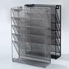 A4 Wall-mounted File Box with 6 Layers 5 Pockets Bottom Slot File Box Organizer High Capacity Storage File Sorter