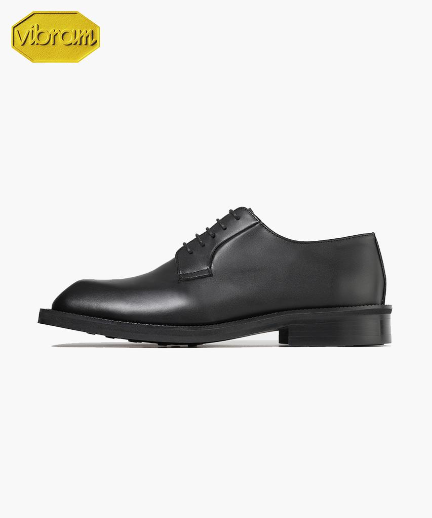 Firenze Atelier [Vibram] Дерби на шнуровке с квадратным носком и объемной подошвой, 5 отверстий, 8420 [Черный Fg]