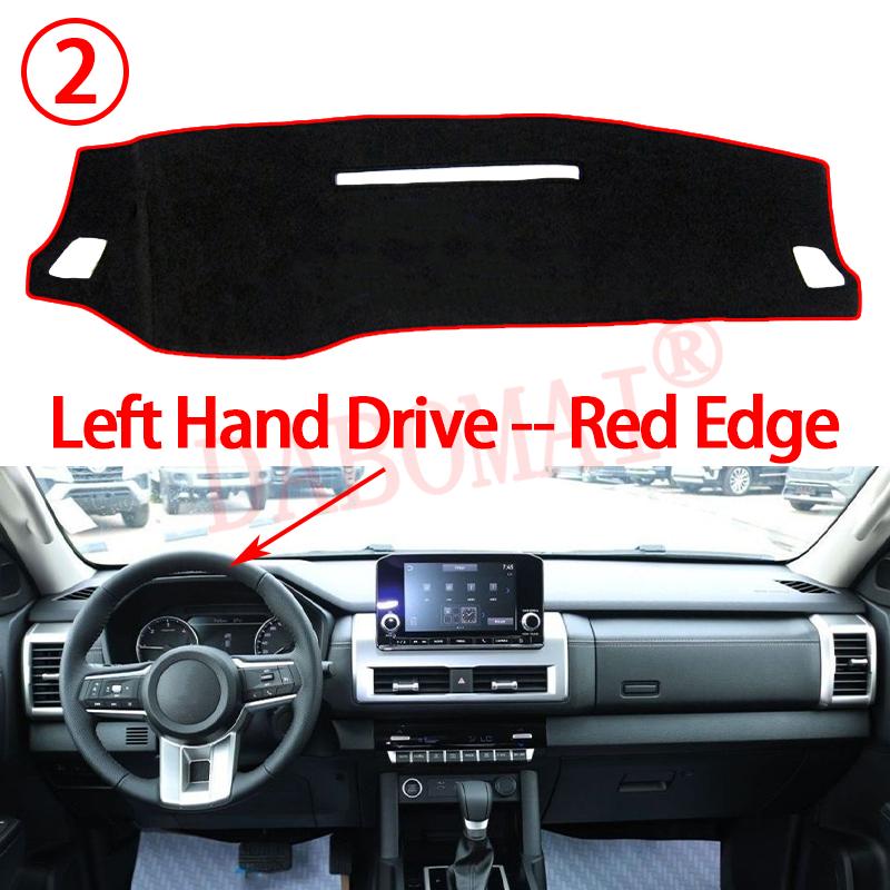 Dashboard Cover Protective Pad for Mitsubishi L200 Triton LC MV 2024 2025 2026 Car Dash Board Sunshade Anti-UV Carpet