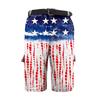 Мужские рабочие шорты с принтом Дня независимости и несколькими карманами