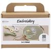 Mini DIY Embroidery Kit - Creativ Company - Embroidery Frame - Floral Motifs - Cotton Threads