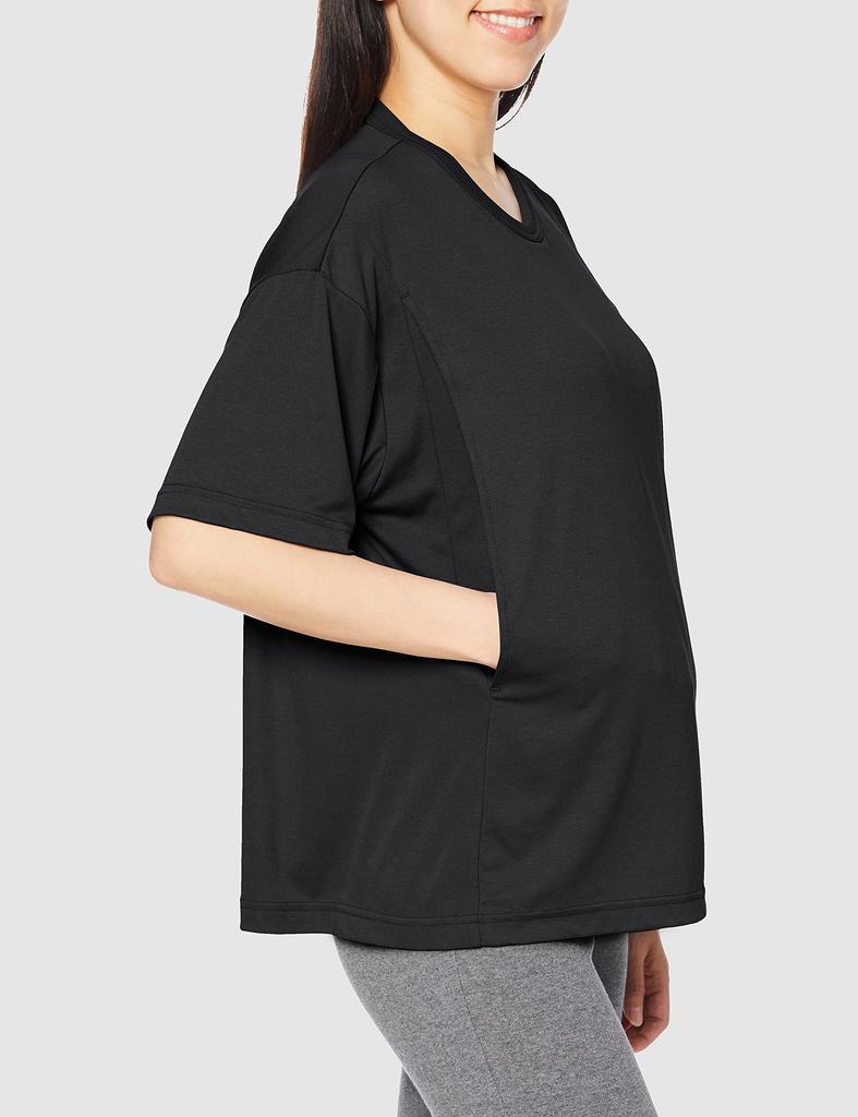 Футболка с коротким рукавом для беременных North NTM12111 черная S [The Face] женская