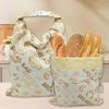 Reusable Beeswax Bread Bags for Freezer Refrigerator Natural Beeswax-Lined Cotton Storage Bag Freshness Keeper for Homemade Sourdough Bread