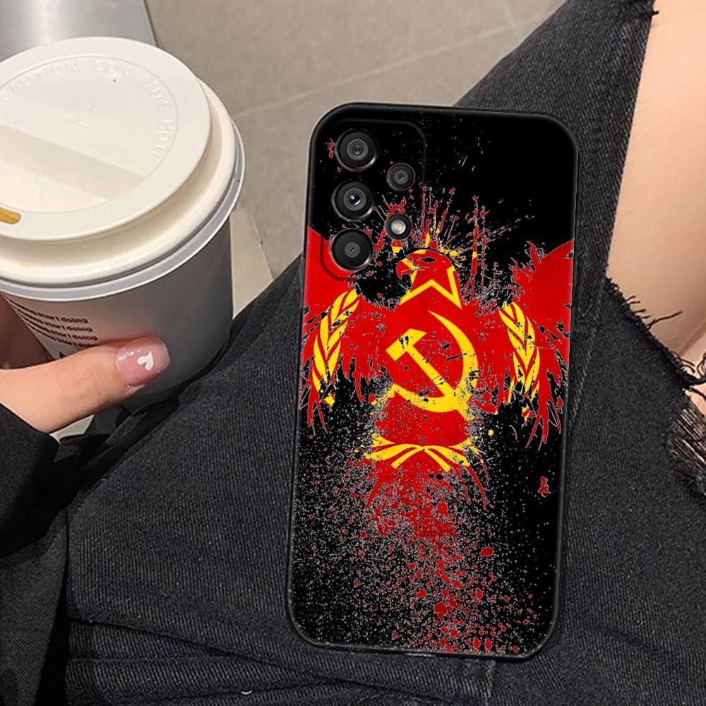 Russia Vintage Emblem Flag Phone Case For Samsung A73 A72 A71 A57 A56 A55 A54 A53 A52 A51 A37 A36 A32 A23 A22 A16 A15 A14 Case
