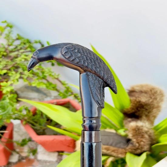 Трость-трость, трость-трость с ручкой Raven Crow, деревянная трость ручной работы, подарок на день рождения, рождественский подарок