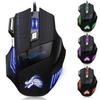 Wired Gaming Mouse 7 Button Backlit Ergonomic USB Mice 5500 DPI Backlight Adjustable Optical Mice for PC Gamer Computer