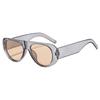 New Trendy And Cool Large Frame Oval Sunglasses Fashion Women'S Brand Designer Oval Glasses Shades Uv400 Eyewear