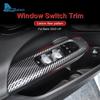 For Mercedes Benz C Class W206 2022 2023 Carbon Fiber ABS Car Window Lift Switch Button Panel Cover Interior Trim