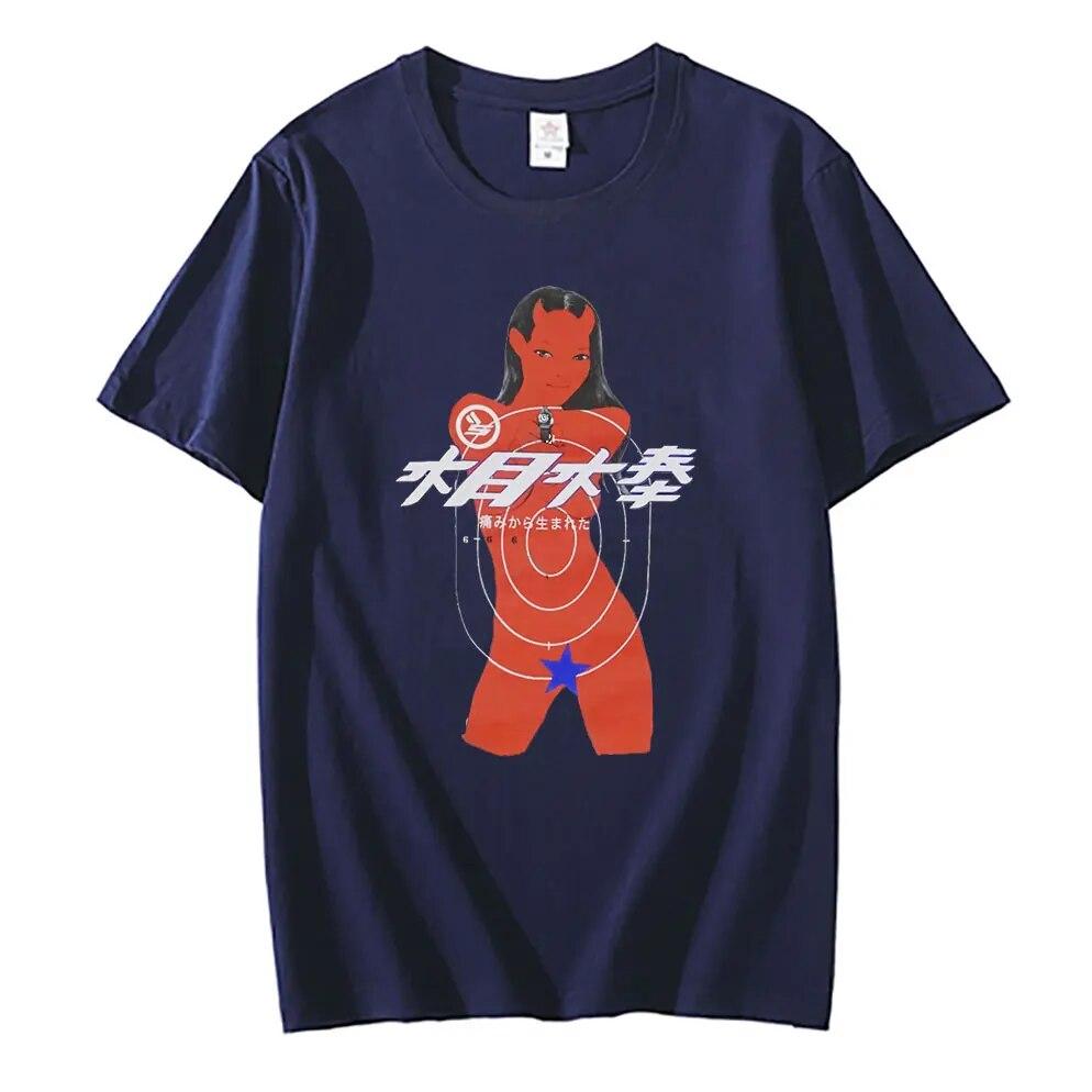 2022 New Ian Connor Sicko Born From Pain Devil Girl Tshirt Unisex Women Funny Hip Hop T-shirt Unisex Loose Tee Woman Retro T Shirts