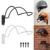 2Pcs Wall-Mounted Helmet Stand Easy To Install Rugged Metal Construction Iron Man Helmet Holder for Various Helmet Types