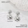 GEMCHIC Women's Stainless Steel Sun Earrings Geometric Drop Dangle Studs Gold Silver Color Non-Tarnish Fashion Jewelry