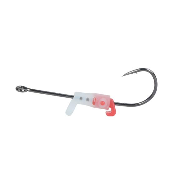 3/5/6/10/12/15/20Pcs Luminous Live Fishhook with Barbed Shrimp Fixing Hook Glow-in-the-dark Offset Freshwater Saltwater Catfish