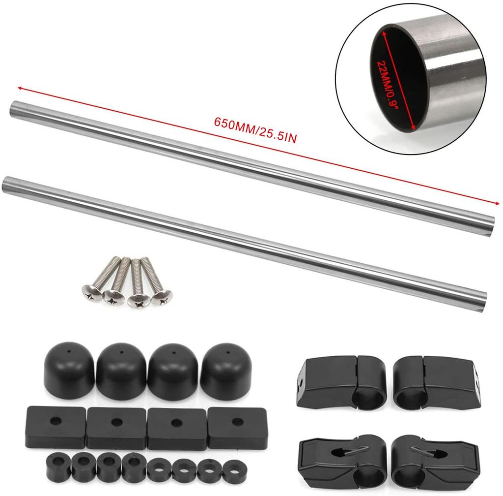 Килоад Автомобильный багажник Боковой поперечный комплект Левый и правый для кей-каров и компактных автомобилей Рейлинги, Рейлинги, Поездка,