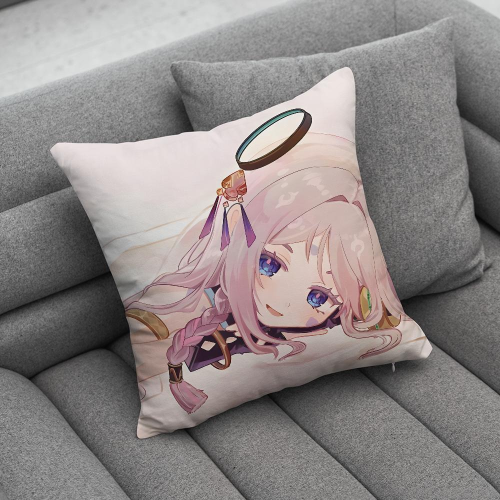 GGenshin Impact Citlali Pillow Case Soft Cushion Cases for Farmhouse Sofa Decor Home Decorations and Protector