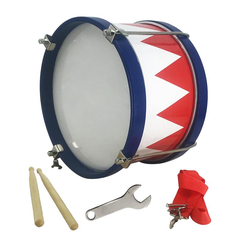 8-дюймовая металлическая барабанная установка, деревянный барабан с ремешком, барабанные палочки