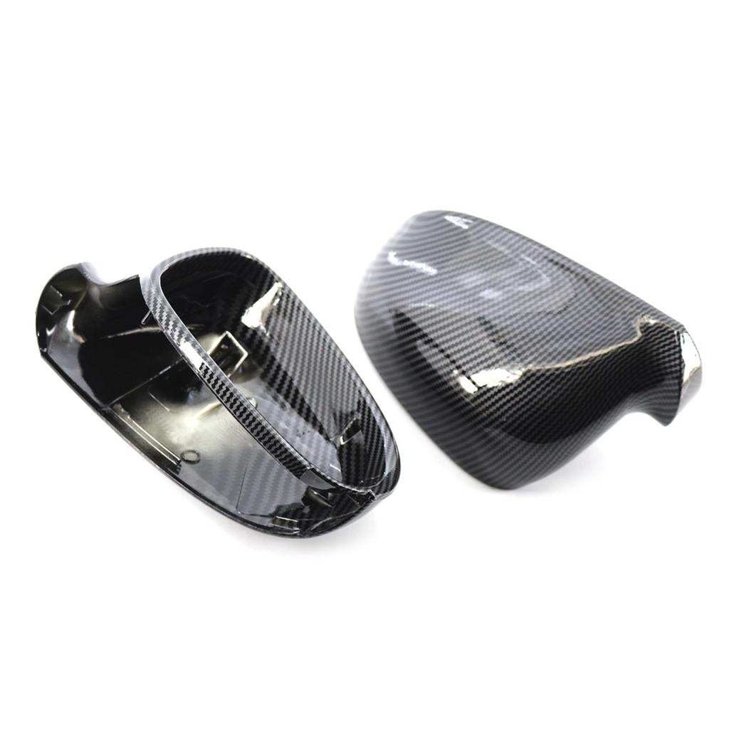 Side Wing Mirror Cover Caps Carbon Fiber Replaces OEM:1K0857537
