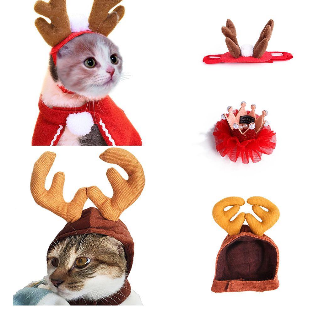Home Decoration Scarf Puppy Halloween Pet Costume Christmas Hat Santa Winter Cosplay Dog Cat Supply