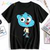 Lindo El Increíble Mundo De Gumball Gumball Y Darwin Camisetas Hombre Ideal Para Correr Y Ropa Unisex Men Tshirt Y2k Clothes