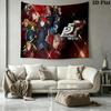 Persona 5 Wall Tapestry Aesthetic Wall Hanging Printed Fabric Blanket Decorative Tapestries for Bedroom Living Room Home Decor