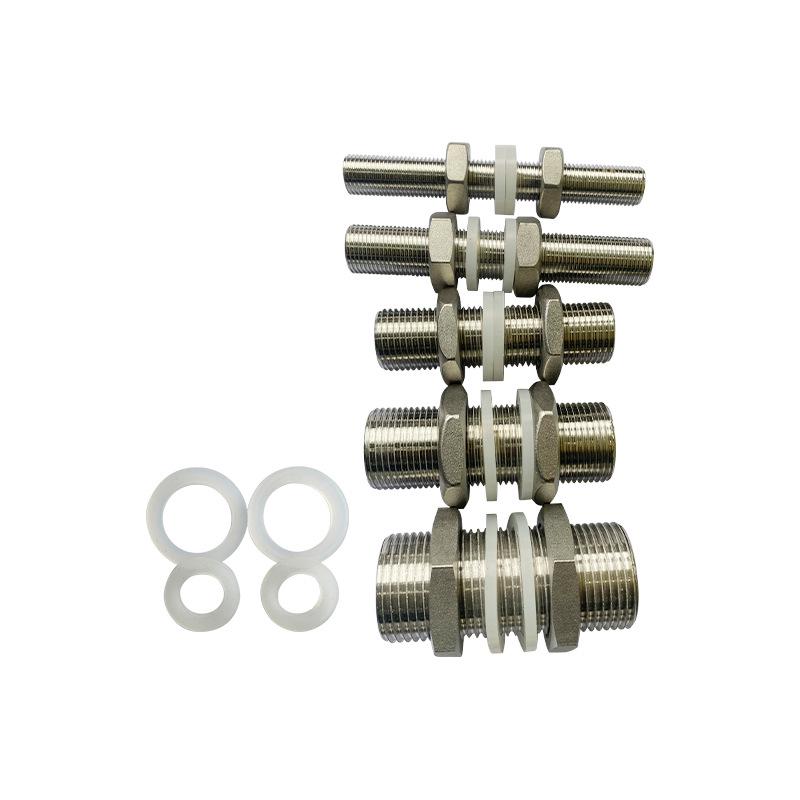 «Замок водонапорной башни из нержавеющей стали 304»: Внешняя резьба, удлиненное соединение резервуара, соединитель через пластину (4 очка, 6 очков, 1 дюйм)"